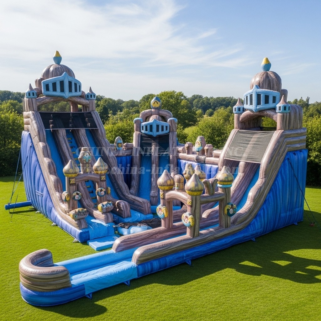 T8-7363 Nella Knight Theme Inflatable Water Slide