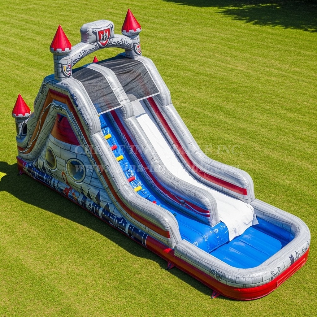 T8-7367 Nella Knight Theme Inflatable Water Slide