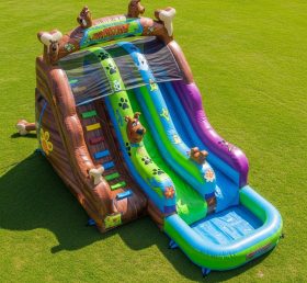 T8-7435 Scooby-Doo Theme Inflatable Water Slide