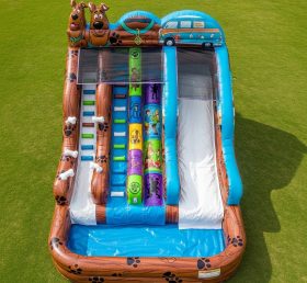 T8-7436 Scooby-Doo Theme Inflatable Water Slide