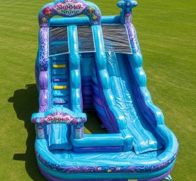 T8-7449 Shimmer & Shine Theme Inflatable Water Slide
