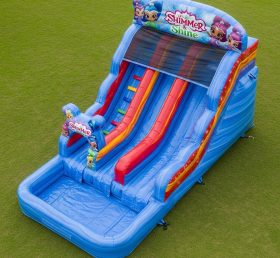 T8-7452 Shimmer & Shine Theme Inflatable Water Slide