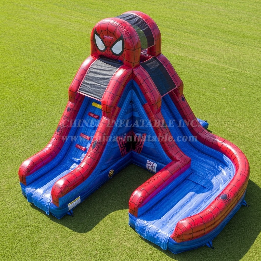 T8-7476 Spider-Man Theme Inflatable Water Slide