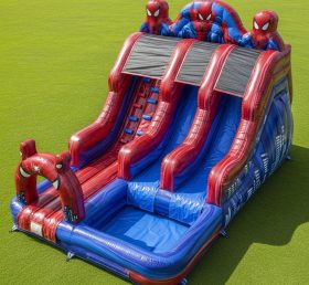 T8-7478 Spider-Man Theme Inflatable Water Slide