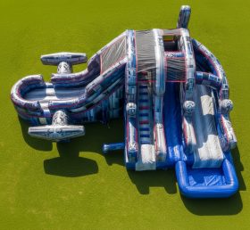 T8-7487 Star Wars Theme Inflatable Water Slide