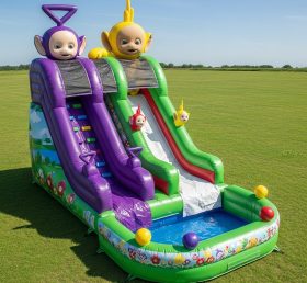 T8-7516 Teletubbies Theme Inflatable Water Slide