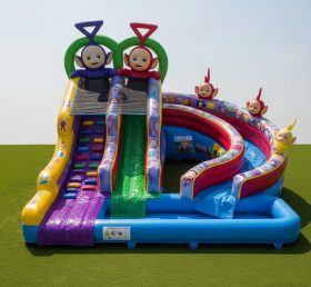 T8-7520 Teletubbies Theme Inflatable Water Slide