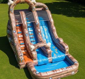 T8-7530 The Flintstones Theme Inflatable Water Slide