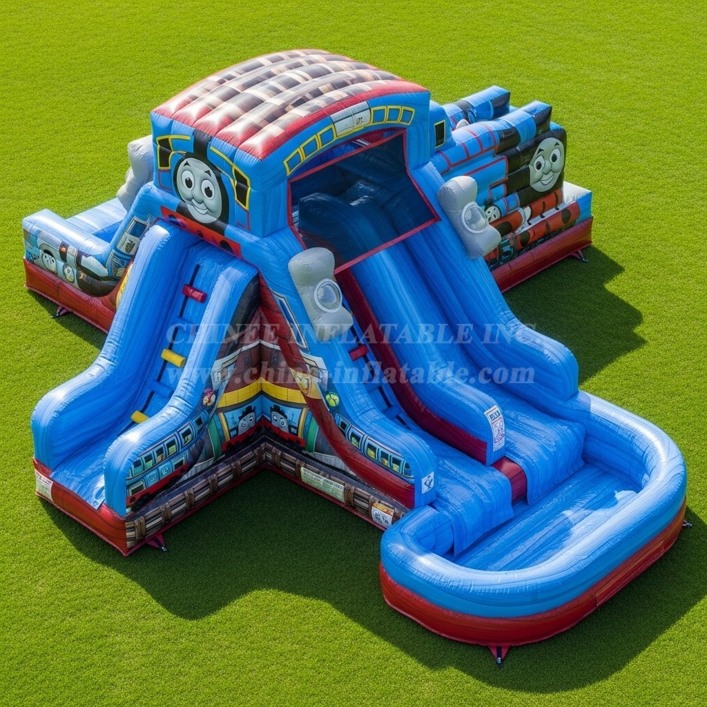 T8-7562 Thomas & Friends Theme Inflatable Water Slide