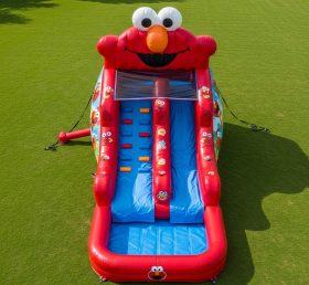T8-7566 Tickle Me Elmo Theme Inflatable Water Slide