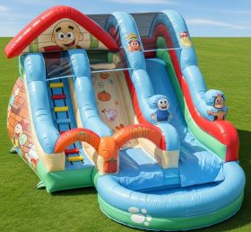 T8-7572 Timmy Time Theme Inflatable Water Slide