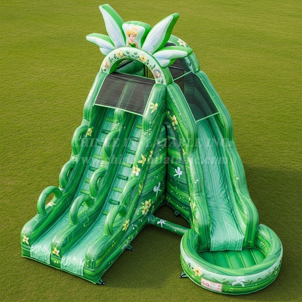 T8-7577 Tinker Bell Theme Inflatable Water Slide