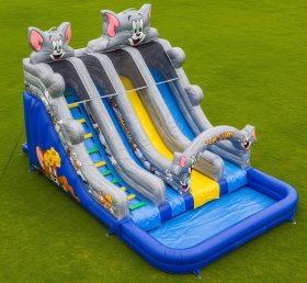 T8-7582 Tom and Jerry Theme Inflatable Water Slide