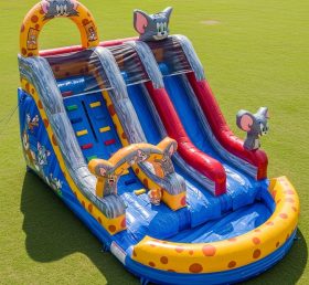 T8-7587 Tom and Jerry Theme Inflatable Water Slide