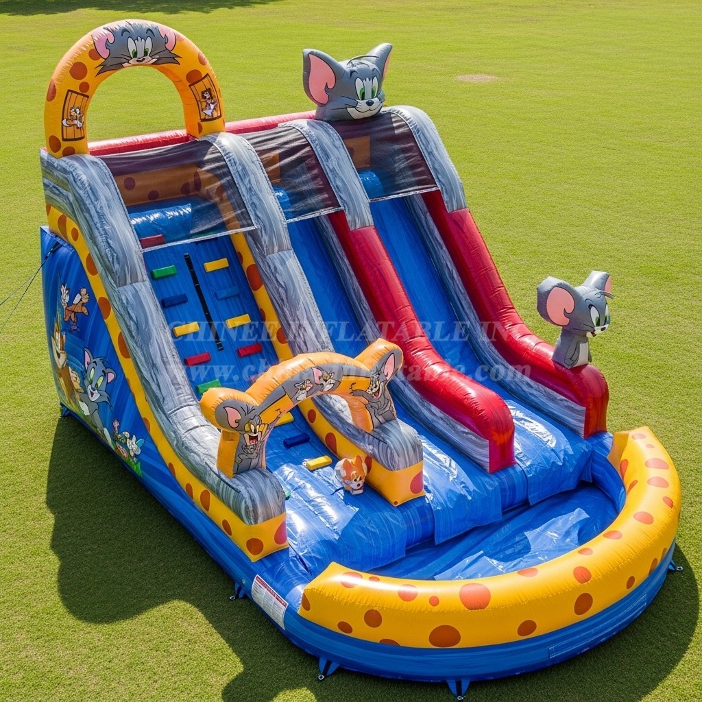 T8-7587 Tom and Jerry Theme Inflatable Water Slide