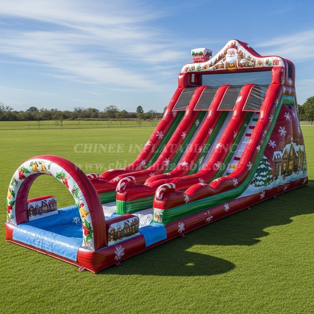 T8-7641 Christmas Theme Giant Slide