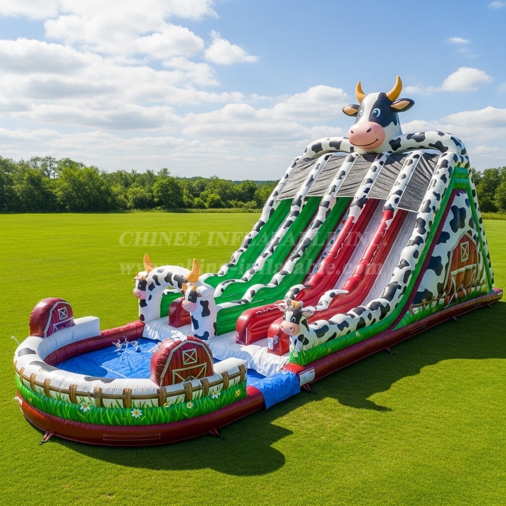 T8-7647 Cow Theme Giant Slide
