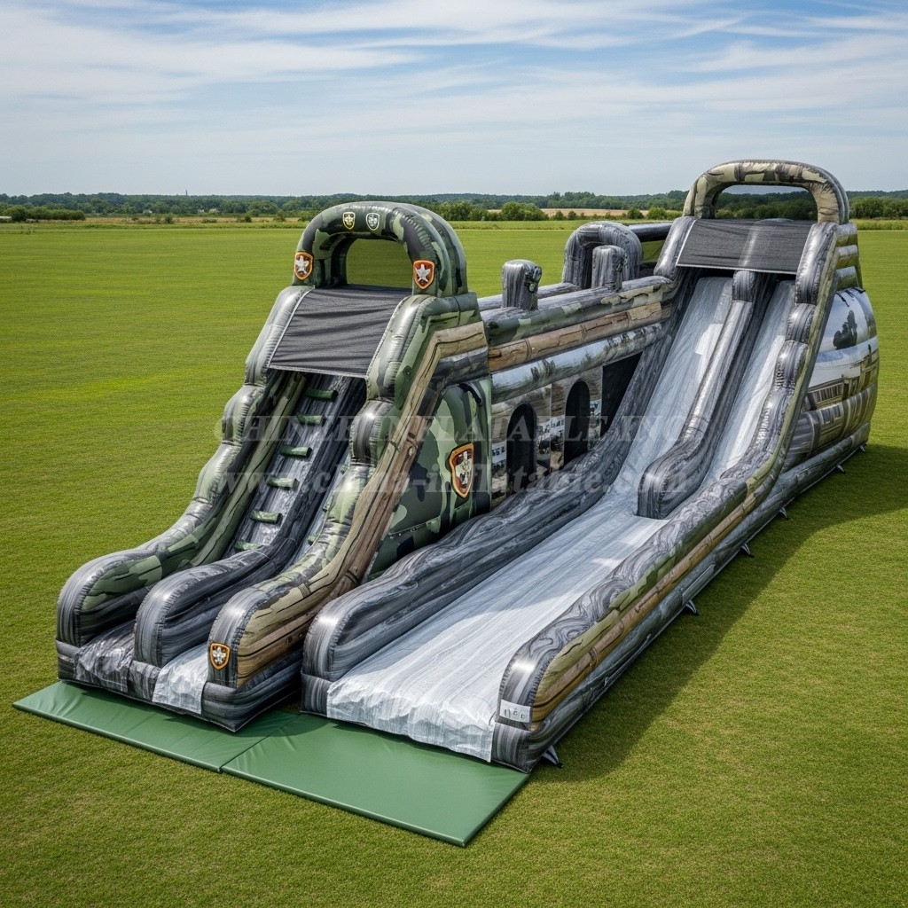 T8-7689 Military Style Theme Giant Slide