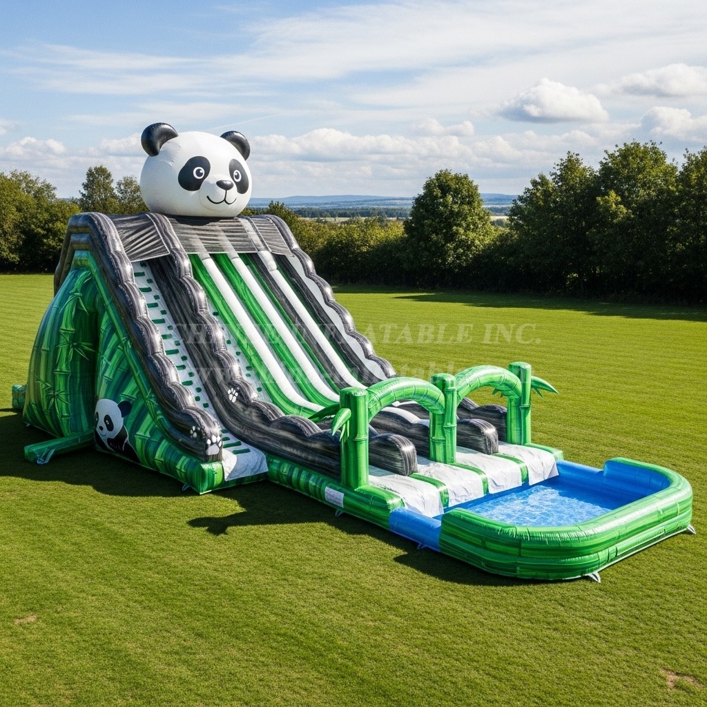 T8-7697 Panda Theme Giant Slide