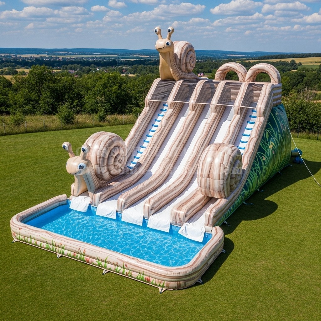 T8-7717 Snail Theme Giant Slide
