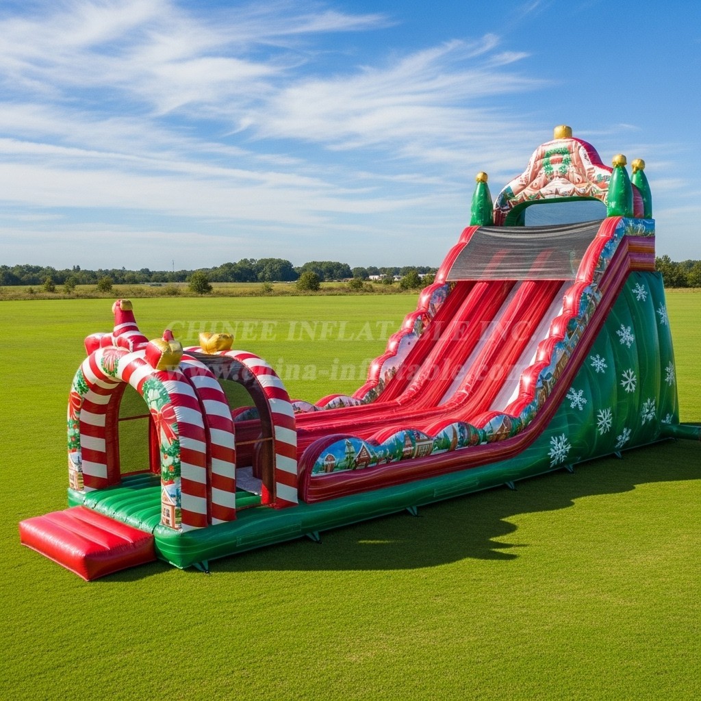 T8-7742 Christmas Theme Inflatable Slide