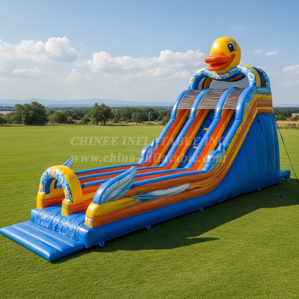 T8-7756 Duck Theme Inflatable Slide