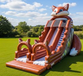 T8-7768 Fox Theme Inflatable Slide
