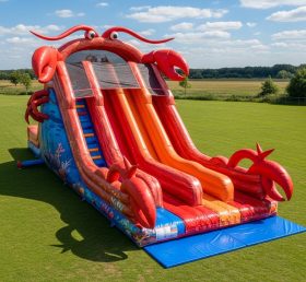 T8-7783 Lobster Theme Inflatable Slide