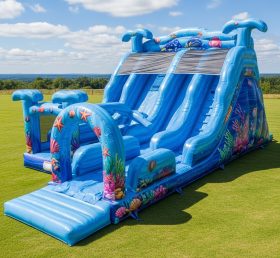 T8-7795 Ocean Theme Inflatable Slide
