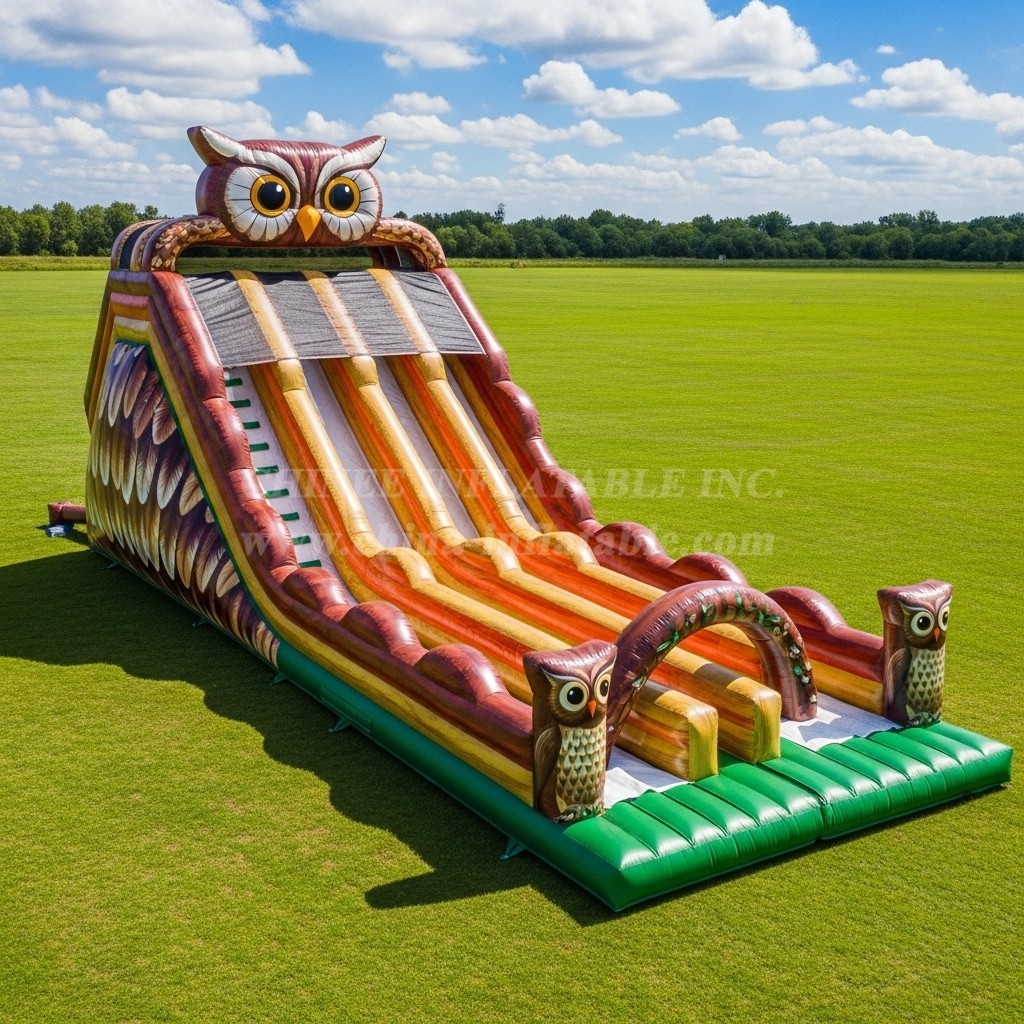 T8-7800 Owl Theme Inflatable Slide