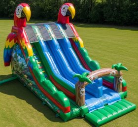 T8-7802 Parrot Theme Inflatable Slide