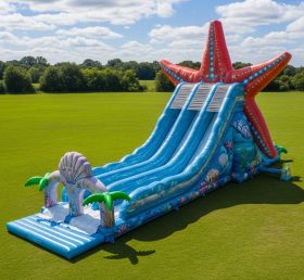 T8-7819 Starfish Theme Inflatable Slide