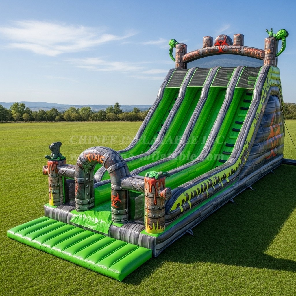 T8-7822 Toxic Theme Inflatable Slide