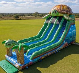 T8-7823 Turtle Theme Inflatable Slide