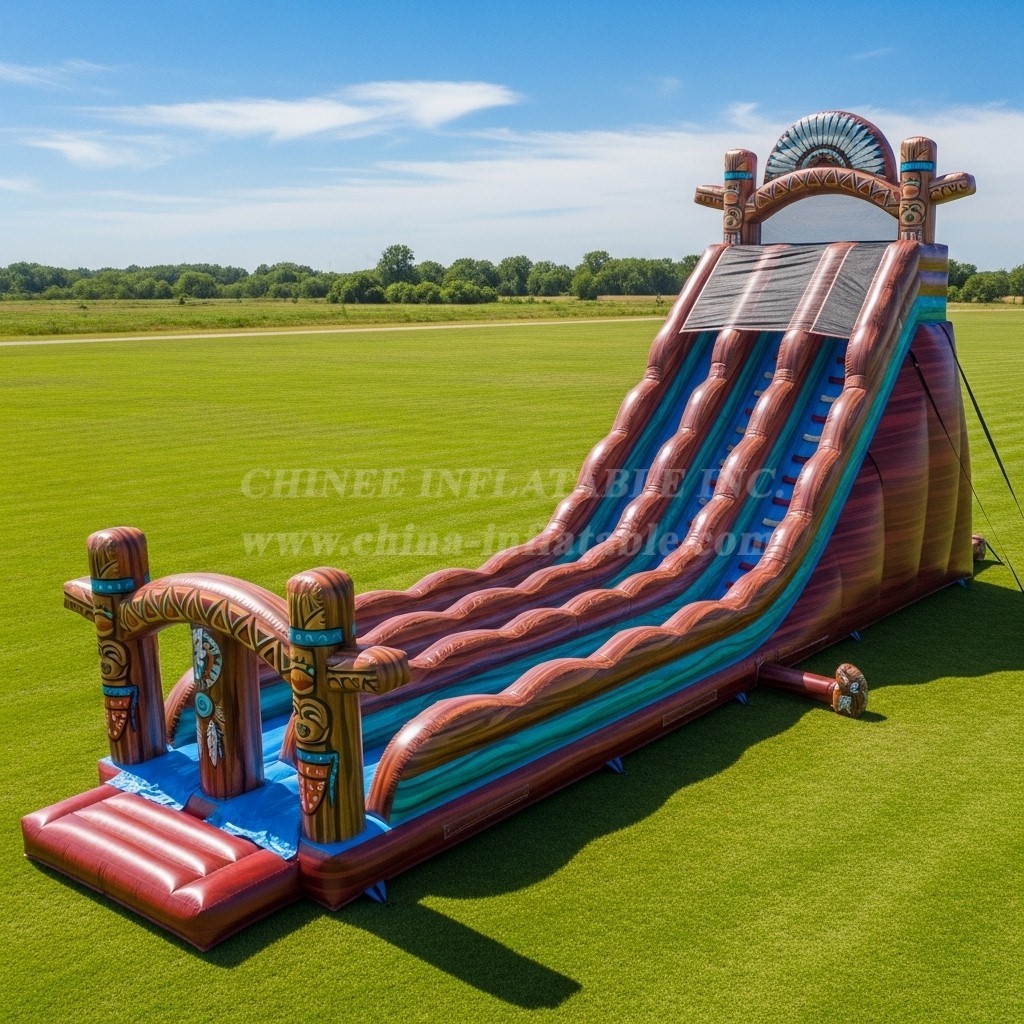 T8-7830 American Indian Theme Giant Slide