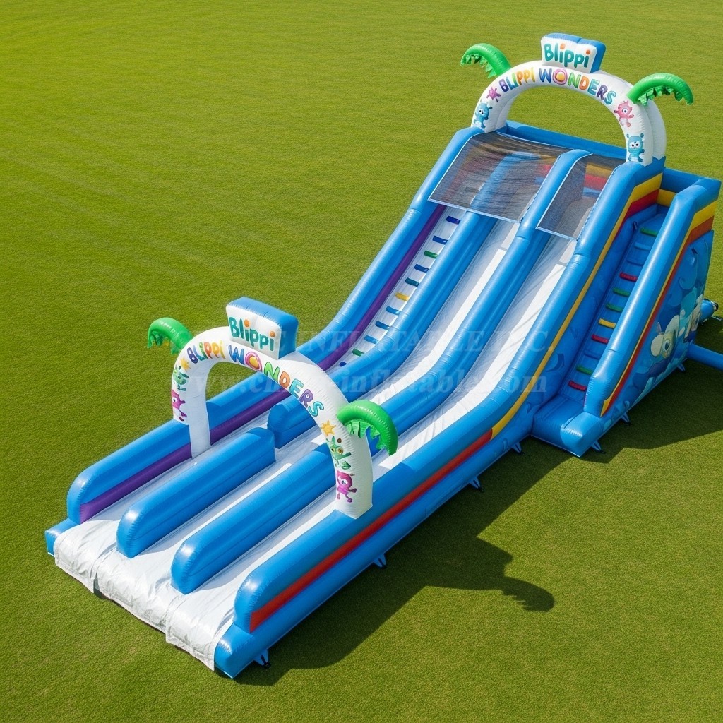T8-9181 Blippi Wonders Inflatable Slide