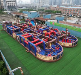 CR2-101 Pirates Theme Challenging Run Giant Inflatable Obstacle Courses
