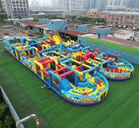 CR2-118 Sonic Theme Challenging Run Giant Inflatable Obstacle Courses