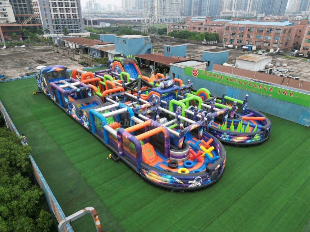 CR2-121 Space Theme Challenging Run Giant Inflatable Obstacle Courses