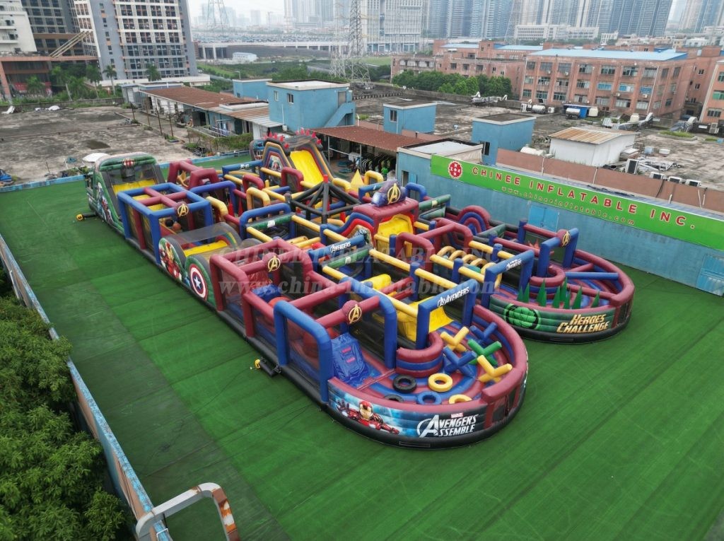 CR2-140 The Avengers Theme Challenging Run Giant Inflatable Obstacle Courses