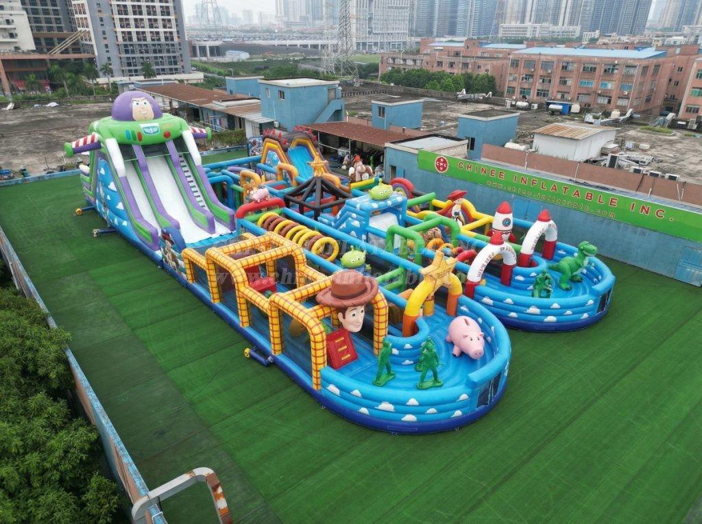 CR2-155 Toy Story Theme Challenging Run Giant Inflatable Obstacle Courses