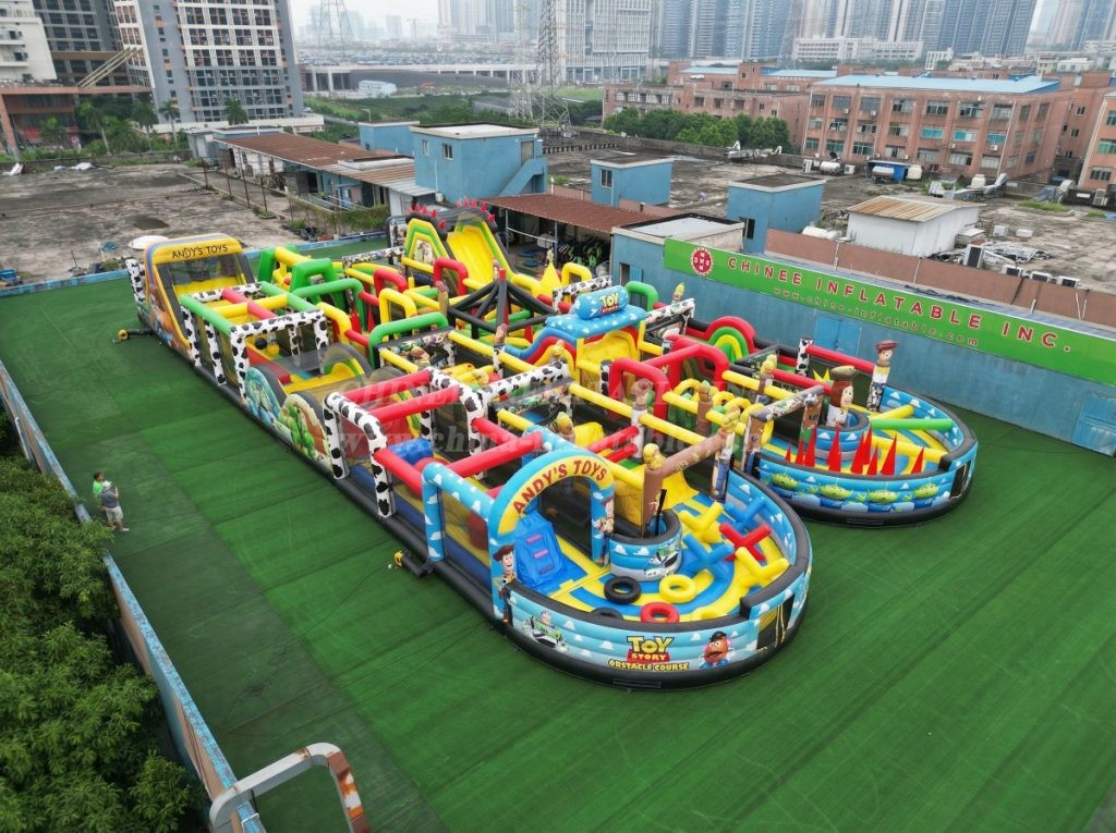 CR2-158 Toy Story Theme Challenging Run Giant Inflatable Obstacle Courses