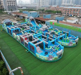 CR2-199 Hippo Theme Challenging Run Giant Inflatable Obstacle Courses
