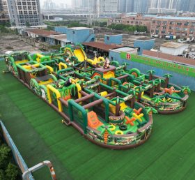 CR2-204 Jungle Theme Challenging Run Giant Inflatable Obstacle Courses