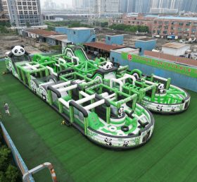 CR2-220 Panda Theme Challenging Run Giant Inflatable Obstacle Courses