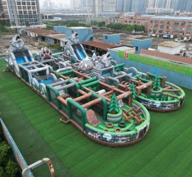 CR2-252 Wolf Theme Challenging Run Giant Inflatable Obstacle Courses