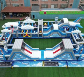 CR2-257 Airplane Theme Challenging Run Giant Inflatable Obstacle Courses