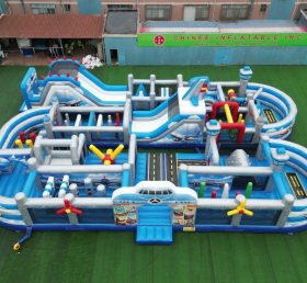 CR2-258 Airplane Theme Challenging Run Giant Inflatable Obstacle Courses