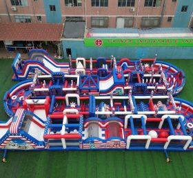 CR2-261 American Style Theme Challenging Run Giant Inflatable Obstacle Courses