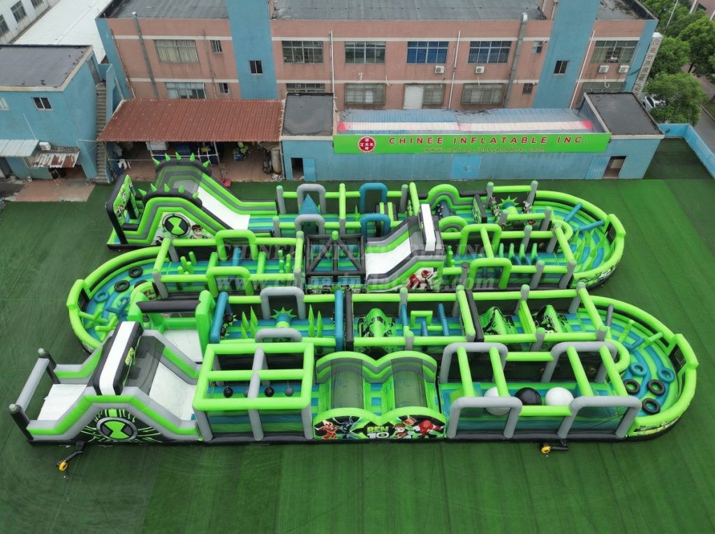 CR2-265 Ben 10 Theme Challenging Run Giant Inflatable Obstacle Courses
